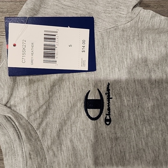 🚨 Champion Kids Gray T-Shirt - Picture 2 of 2
